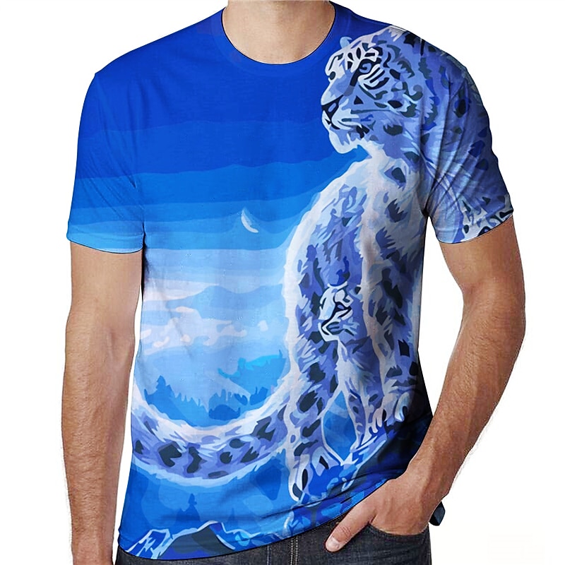 Men's Plus Size Shirt Big and Tall Graphic Crew Neck Short Sleeve Summer Designer Basic Big and Tall Causal Daily Tops2