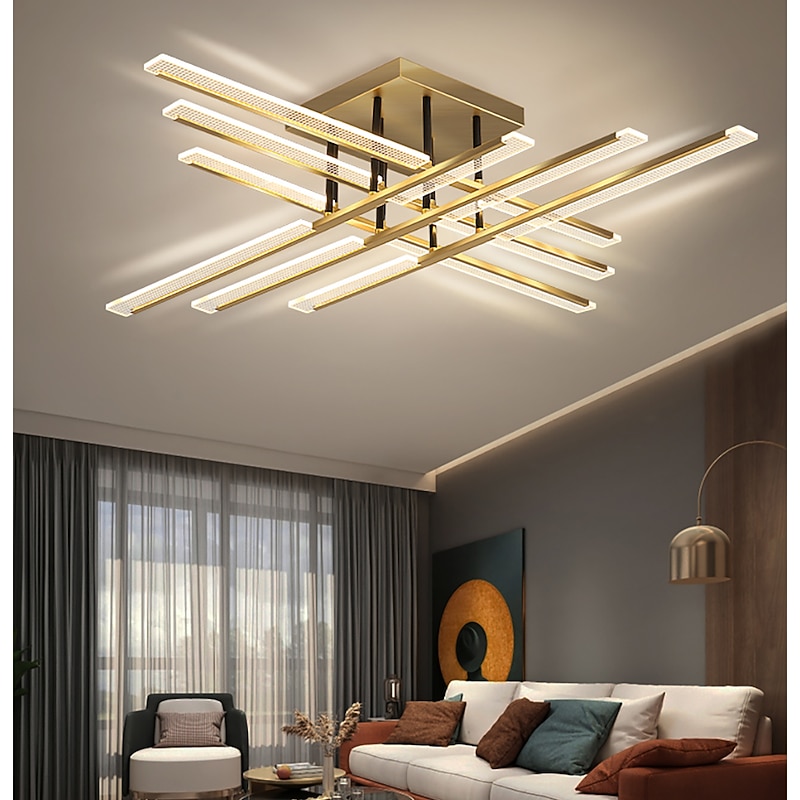 8/12 Heads LED Dimmable Ceiling Light Nordic Style Flush Mount Lights Acrylic 110-120V 220-240V2