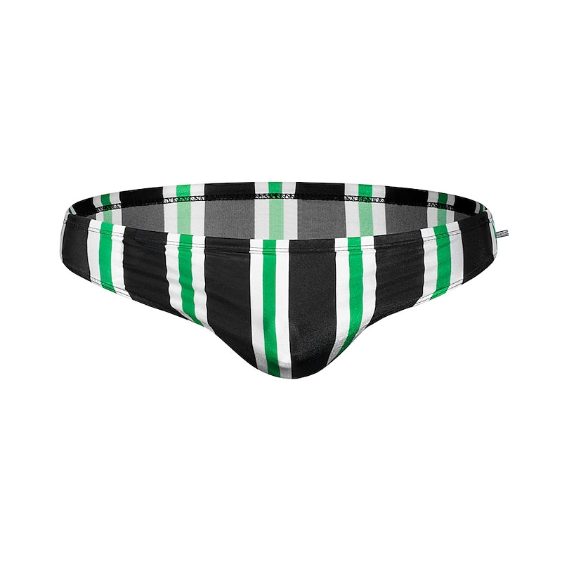 Men's Swim Trunks Swim Shorts Quick Dry Board Shorts Bathing Suit Swimming Surfing Water Sports Stripes Summer3