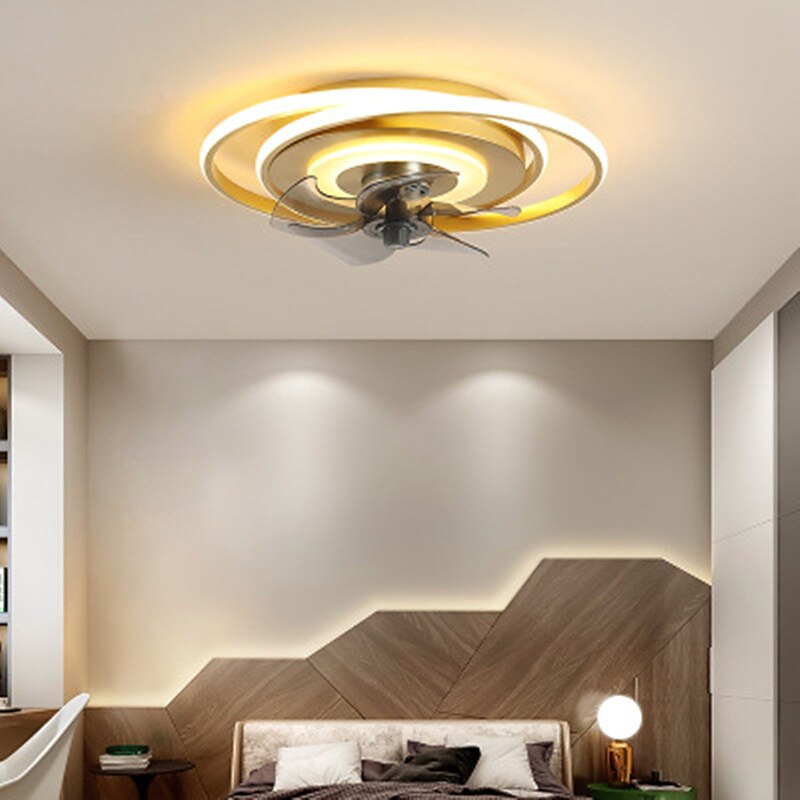 48 cm Geometric Dimmable Ceiling Fan Light Metal Artistic Style Stylish Painted Finishes Artistic Modern 220-240V2