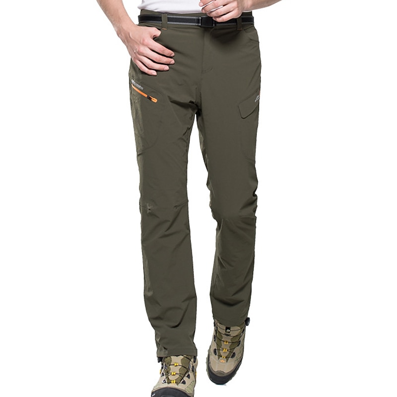 Men's Hiking Pants Trousers Summer Outdoor Waterproof Skin Friendly Comfort Quick Dry Bottoms Black Army Green Elastane Hunting Fishing Camping / Hiking / Caving L XL XXL XXXL 4XL3