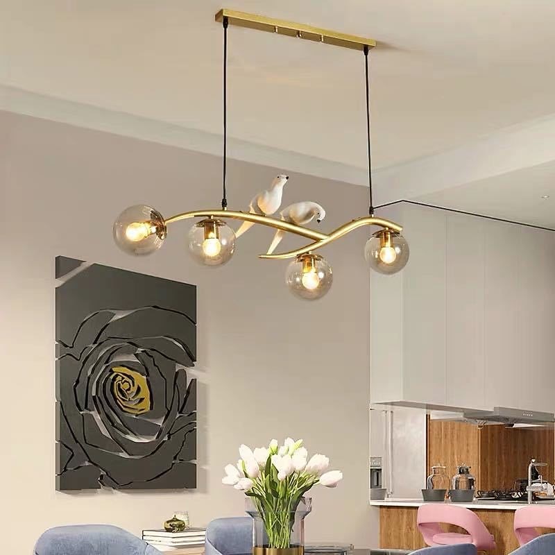 83 cm LED Pendant light Animal Element Geometric Shapes Single Design Pendant Light Metal Artistic Style Modern Style Sputnik Painted Finishes Modern Nordic Style 110-240 V2