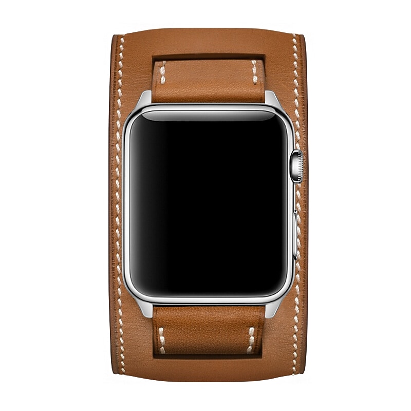 Genuine Leather Smart Watch Band Compatible with Apple iWatch 49mm 45mm 44mm 42mm 41mm 40mm 38mm Sreies Ultra SE 8 7 6 5 4 3 2 1 for Smartwatch Strap Wristband Women Luxury Bracelet2