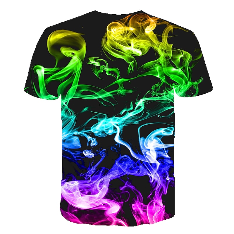 Boys 3D Color Block Optical Illusion T shirt Short Sleeve 3D Print Summer Active Sports Streetwear Polyester Rayon Kids 3-12 Years School Outdoor Daily2