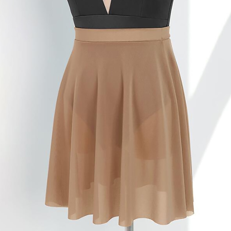 Breathable Ballet Activewear Skirts Solid Women's Training Performance High Nylon Womens' Daily Skirts