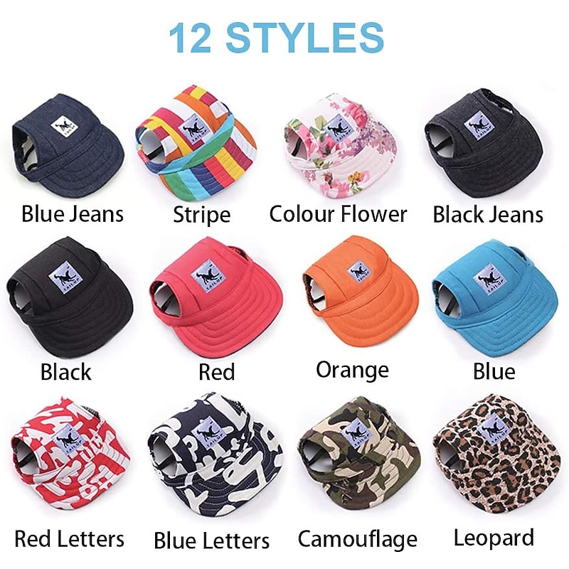 Dog Cat Pets Hats, Caps & Bandanas Bandanas & Hats Sport Hat Visor Cap Puppy Clothes Fashion Sports & Outdoors Dog Clothing for Husky Labrador Alaskan Malamute Golden Retriever Dalmatian2