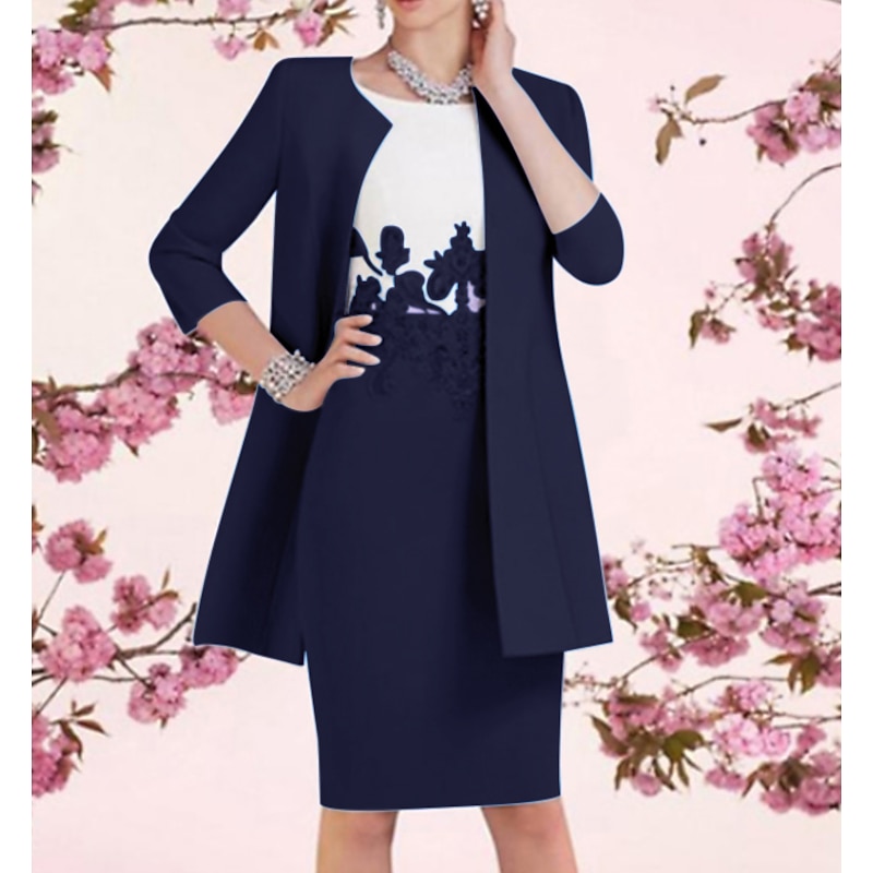 Women's Wrap Mother's Wraps Wedding Guest 's Wraps Ladies Coats / Jackets Keep Warm 3/4 Length Sleeve Stretch Fabric Wedding Wraps With Pure Color For Wedding Guest Spring & Summer2