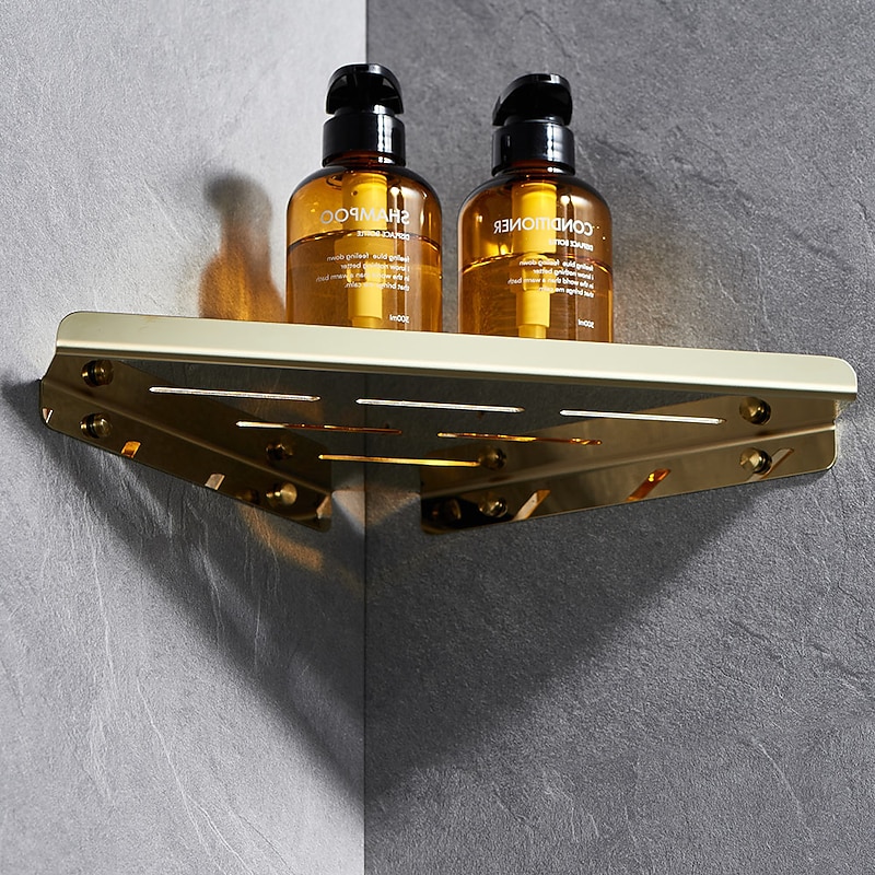 Bathroom Shelf New Design / Color-Changing Contemporary / Modern Stainless Steel 1pc - Bathroom Wall Mounted3