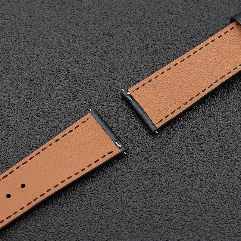 Watch Band for Samsung Watch 7/6/5/4 40/44mm, Galaxy Watch 5 Pro 45mm, Galaxy Watch 6/4 Classic 42/46/43/47mm, Watch 3, Active 2, Gear S3 S2 Genuine Leather Replacement  Strap 20mm 22mm Wristband4