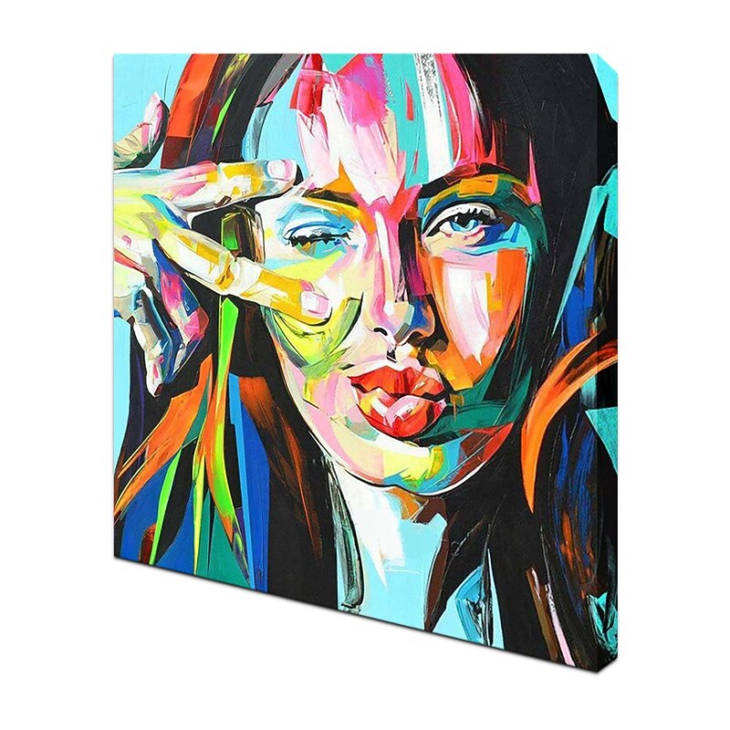 Oil Painting Hand Painted Abstract Figure Pop Art  Wall Art Home Decoration Rolled Canvas No Frame Unstretched4