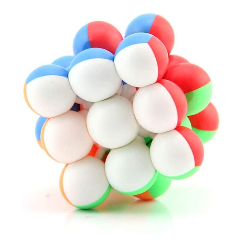 YongJun 3x3 Magic Cube 3x3x3 Stickerless Round Bead Speed Cube Puzzle Toys Creative Decompression Gift3