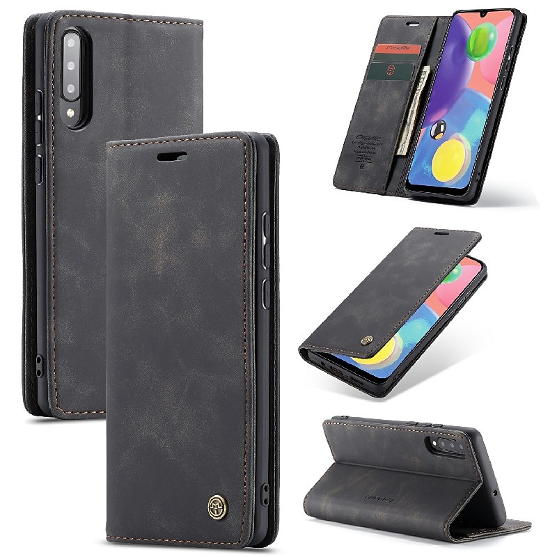 Phone Case For Samsung Galaxy S23 S22 S21 FE S21 Ultra Plus A14 A34 A54 A12 A32 Wallet Case with Stand Holder Flip Wallet Solid Colored TPU PU Leather
