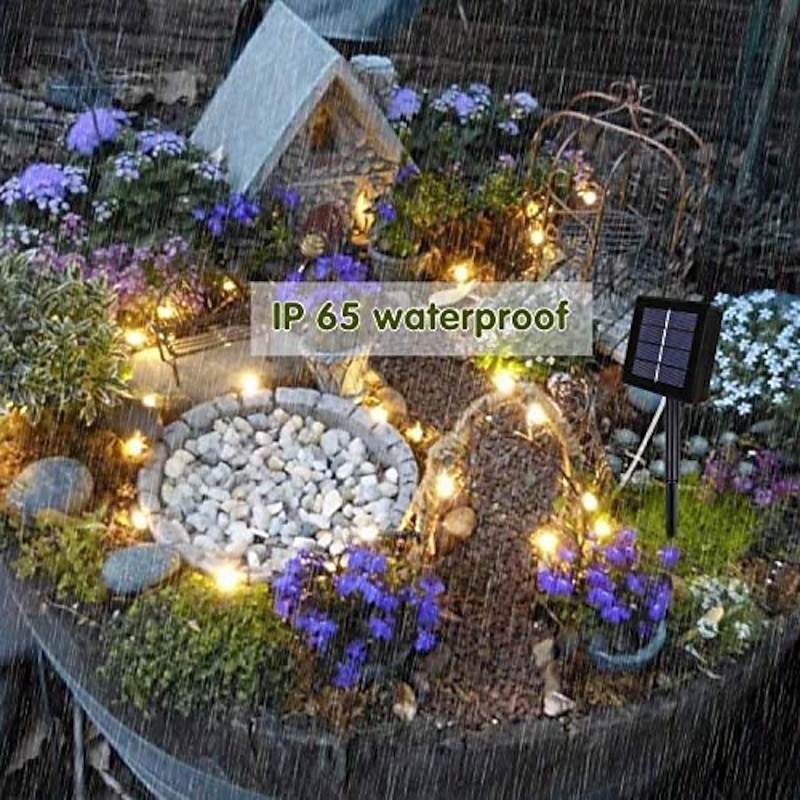 Elegant Wedding Reception Party Outdoor Solar LED String Lights Wedding Decoration 10M 33ft 100 LED 8 Lighting Modes Waterproof Fairy Lights Garden Christmas Wedding Birthday Party Holiday Decoration4