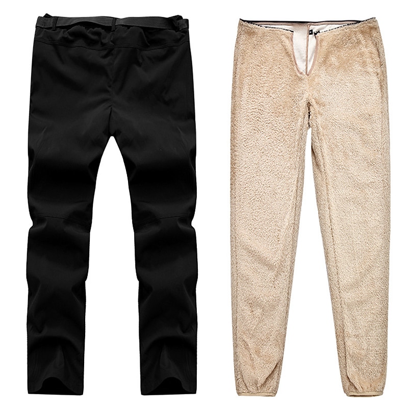 Men's Hiking Pants Trousers Summer Winter Outdoor Thermal Warm Removable Windproof Skin Friendly Bottoms Black Army Green Hunting Fishing Climbing L XL XXL XXXL 4XL2