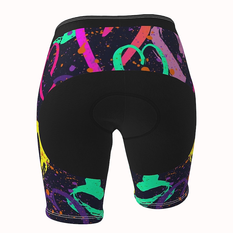 Women's Heart Cycling Shorts Bike Shorts Pants Mountain Bike MTB Road Bike Cycling Sports 3D Pad Fast Dry Quick Dry Soft Purple Spandex Clothing Apparel Bike Wear3