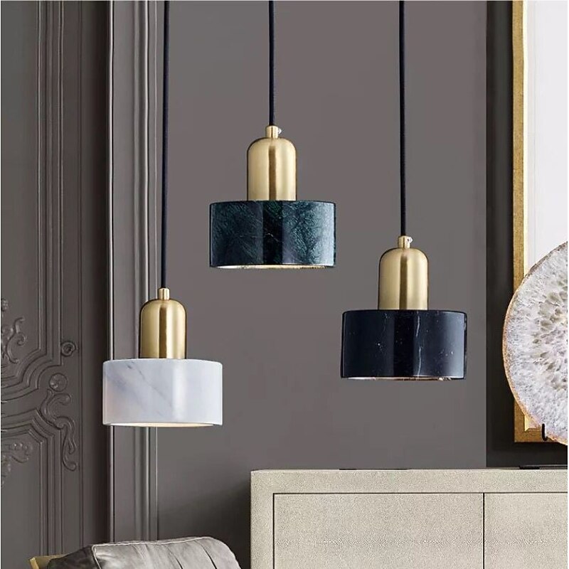 LED Pendant Light Nordic Bedside Lamp 15 cm Geometric Shapes Pendant Light Copper Artistic Style Modern Style Classic Electroplated 110-120V 220-240V Gift for Family Friends
