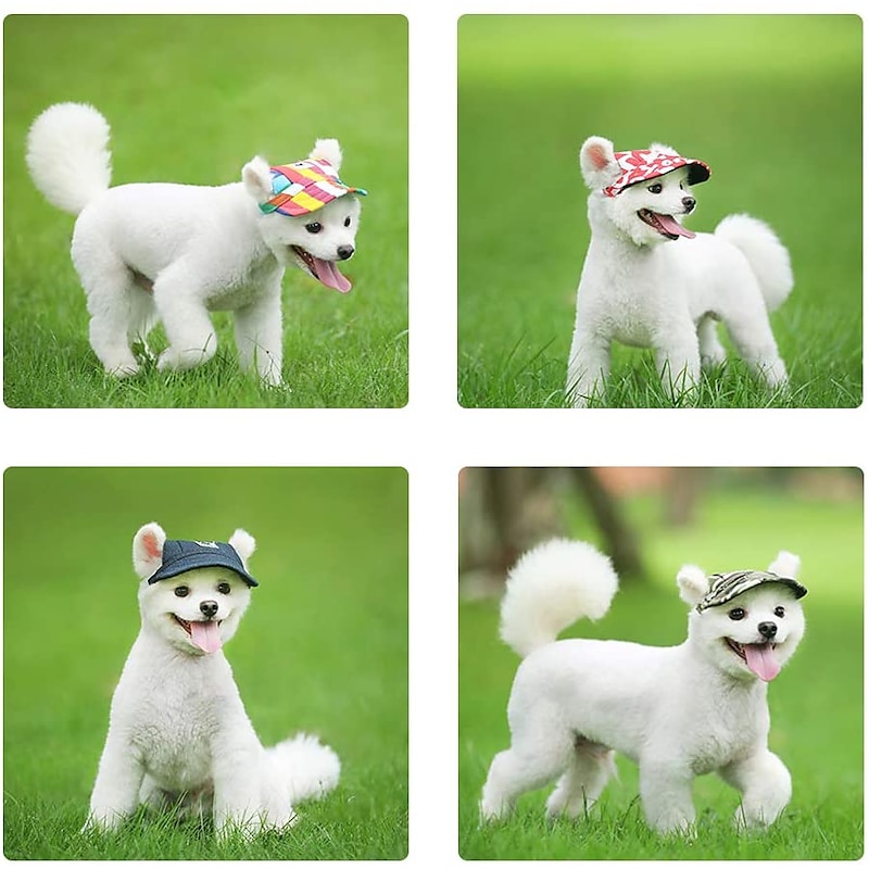 Dog Cat Pets Hats, Caps & Bandanas Bandanas & Hats Sport Hat Visor Cap Puppy Clothes Fashion Sports & Outdoors Dog Clothing for Husky Labrador Alaskan Malamute Golden Retriever Dalmatian 8