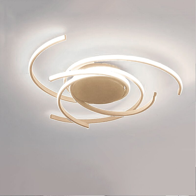 LED Ceiling Light 56 cm Rose Gold Green Khaki Champaign Gold Desert Rose Gold Flush Mount Lights Aluminum Silica Gel Geometric 72W Dimmable with Remote Control for Kitchen Bedroom Home Lighting4