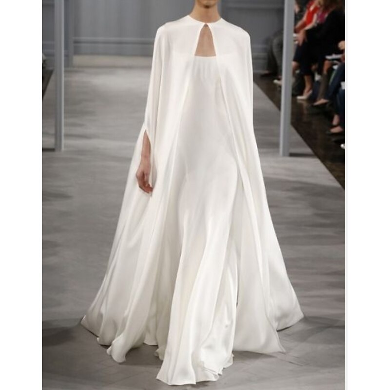 Women's Wrap Voiles & Sheers Elegant & Luxurious Romantic Sleeveless Chiffon Wedding Wraps With Pure Color For Formal Spring & Summer dress to impress2