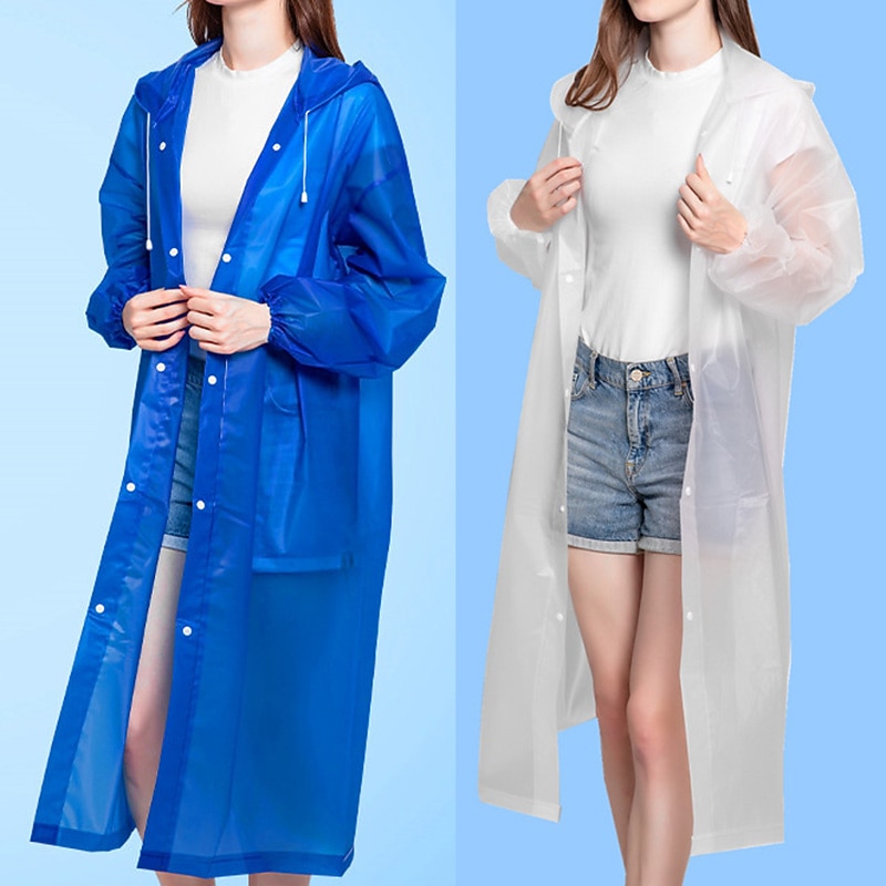 Men's Women's Rain Poncho Waterproof Hiking Jacket Rain Jacket Outdoor Waterproof Windproof Breathable Quick Dry Hiking Outfits Hiking Clothes Summer Spring Autumn / Fall Raincoat Poncho Top Fishing