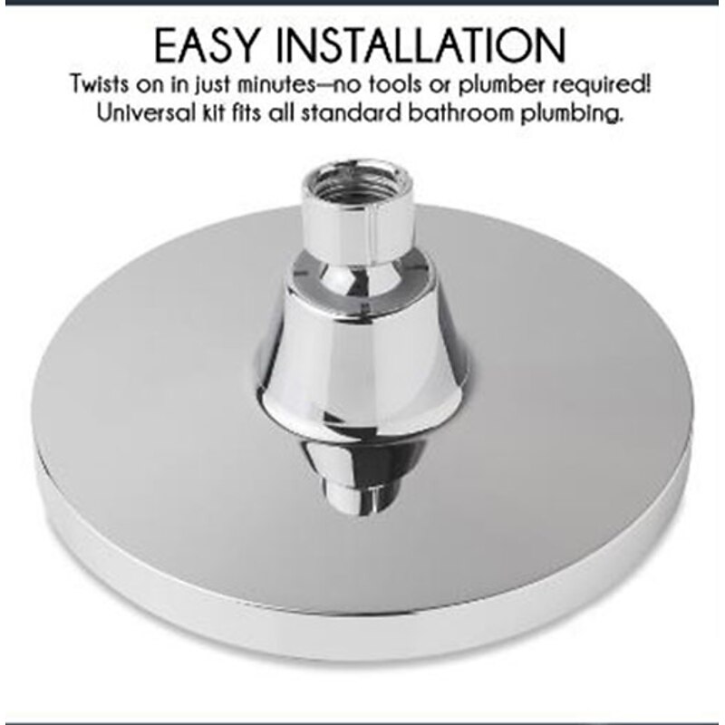 Bathroom OEM Shower ABS 6 inch Simple Low Pressure Shower Head Silvery Modern Simplicity of Electroplating Top Spray Shower4