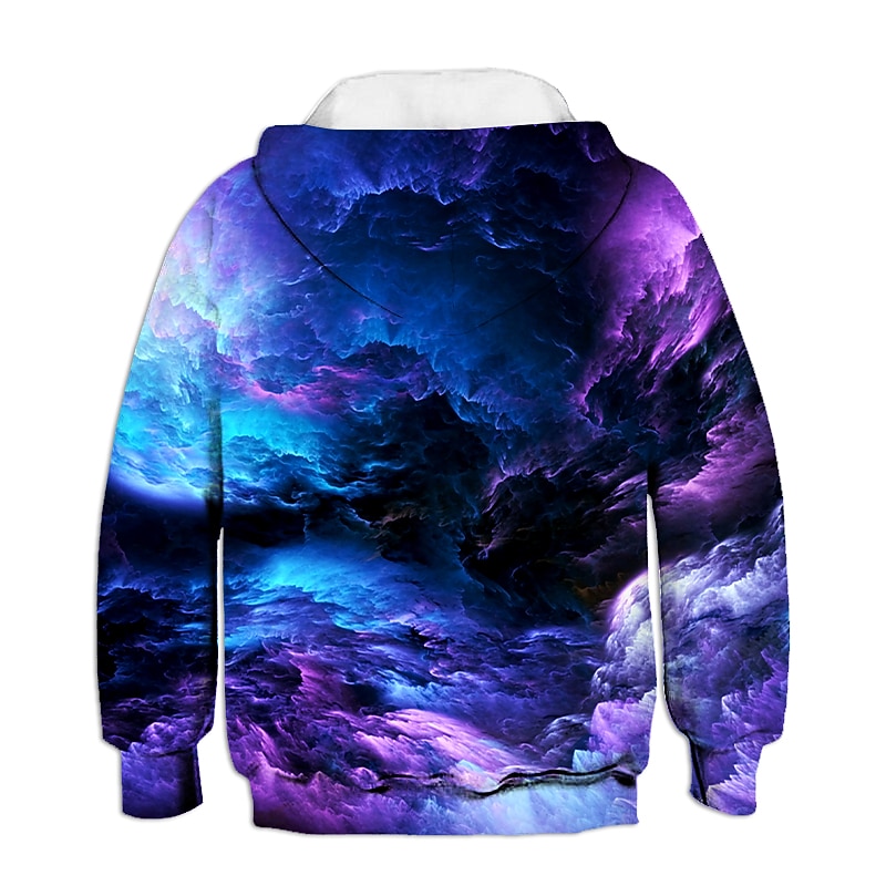 Boys 3D Optical Illusion Hoodie Long Sleeve 3D Print Spring Fall Fashion Basic Kids Toddler 2-12 Years Daily4