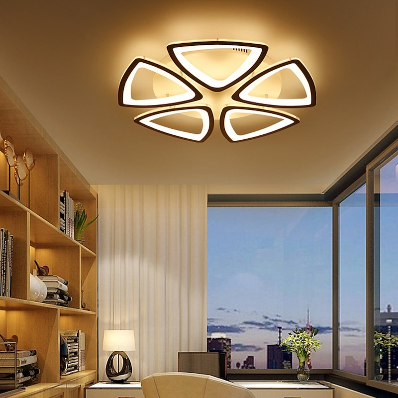LED Ceiling Light Bedroom Light APP Control with Stepless Dimming or OFF/ ON Control Three Color Acrylic Ceiling Panel Lamp Unique Minimalist Livingroom AC110V AC220V2