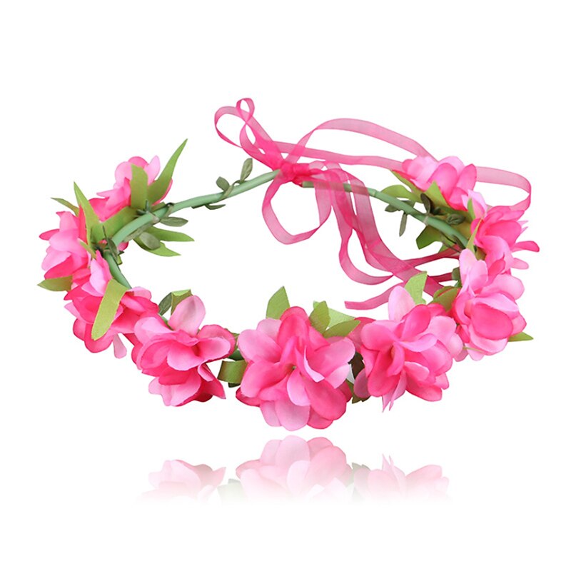 1pcs Kids Girls' Hair Accessories Active Sweet Party Birthday Floral Floral Style Yellow Pink3