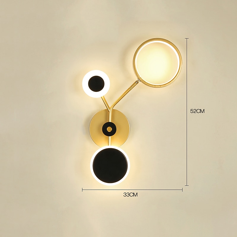 Lightinthebox LED Wall Light Bedside Light Modern Nordic Style Wall Lamps Wall Sconces Swing Arm Lights Living Room Bedroom Iron Wall Light 110-120V 220-240V3