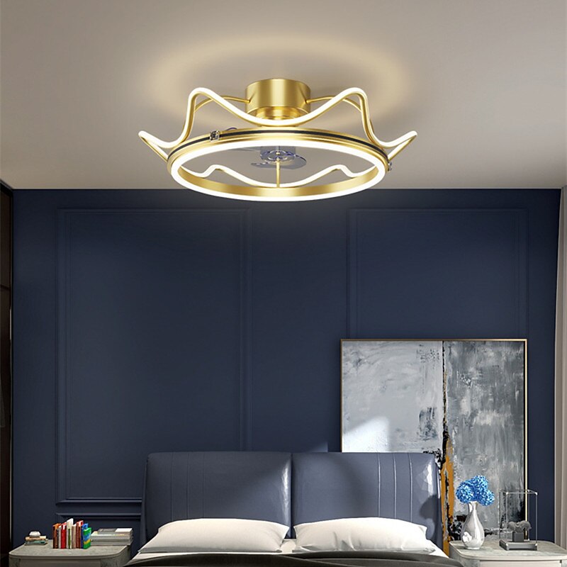 Ceiling Light 50 60 cm Circle Design Ceiling Fan Metal Modern Style Stylish Crown Painted Finishes LED Modern 220-240V4