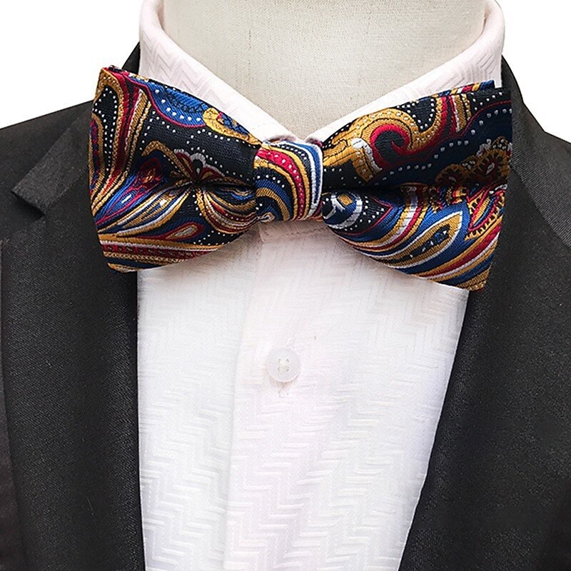 Men's Bow Tie Party Work Jacquard Formal Party Evening2