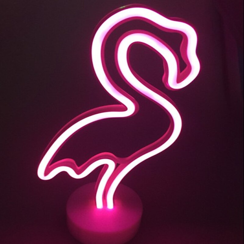 Flamingo Coconut Tree Angel Decoration Light 3D Nightlight Nursery Night Light Night Light Lovely Birthday with USB Port ON / OFF Ramadan Festival New Year's AAA Batteries Powered USB 1pc3