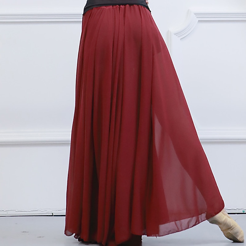 Activewear Skirts Solid Women's Training Performance High Chiffon4