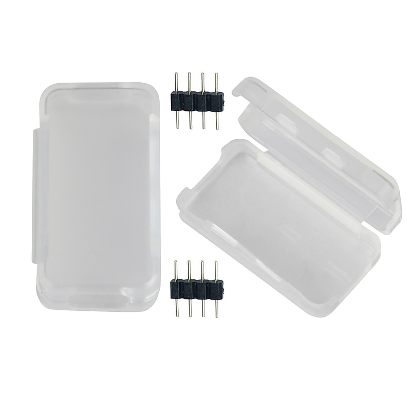 LED Light Strip Connector Waterproof Fixing Clip 4 Pin RGB Needle Male Type Waterproof Box Light Bar Accessory Box is Suitable for Fixing RGB 4Bin Connector Line3