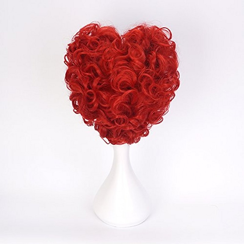 Winifred Sanderson  Hocus Pocus   s Short Red Queen Synthetic Cosplay Wigs For Women Halloween Wigs4