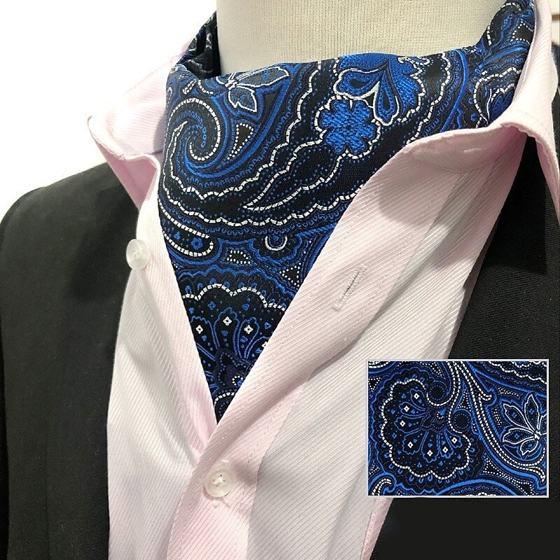 Men's Ties Cravat Ascot Work Geometric Jacquard3