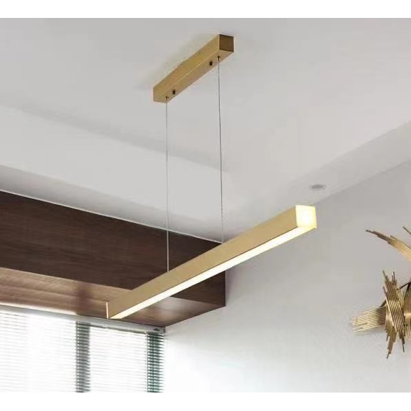 Kitchen Island Light Fixture 100 cm Pendant Lantern  Golden Finish Simply Modern Design110-240V3