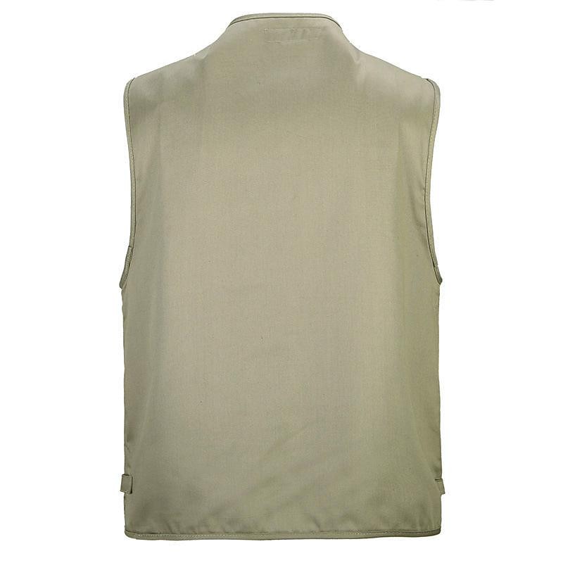 Men's Fishing Vest Hiking Vest Outdoor Quick Dry Multi Pockets Lightweight Sweat wicking Top Fishing Climbing Camping / Hiking / Caving Black Red Camouflage Green khaki3