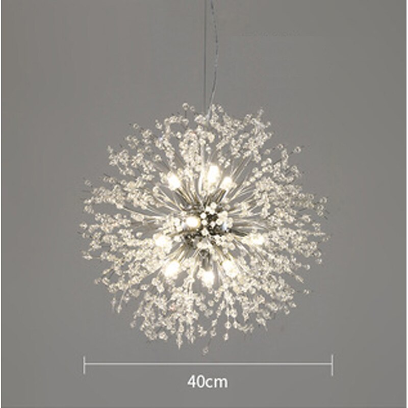 LED Pendant Light Crystal Chandelier 9-Light Chrome Firework Modern Sputnik Chandelier Pendant Light Fixture for living room Dining Room and Bedroom3