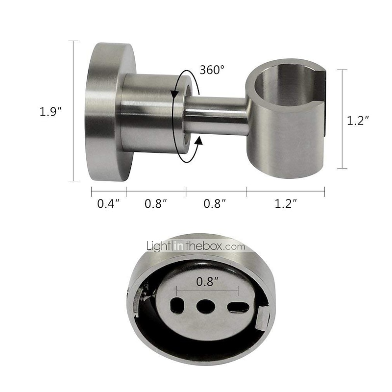 Wall Mounted Stainless Steel Waterproof  360 ° Rotatable Hand-held Shower Stand, Bidet Nozzle Seat, Bathroom Accessories3