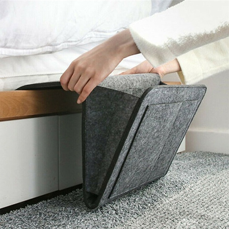 Remote Control Hanging Caddy Bedside Couch Storage Organizer Bed Holder Pockets Bed Pocket Sofa Organizer Pockets Book Holder2