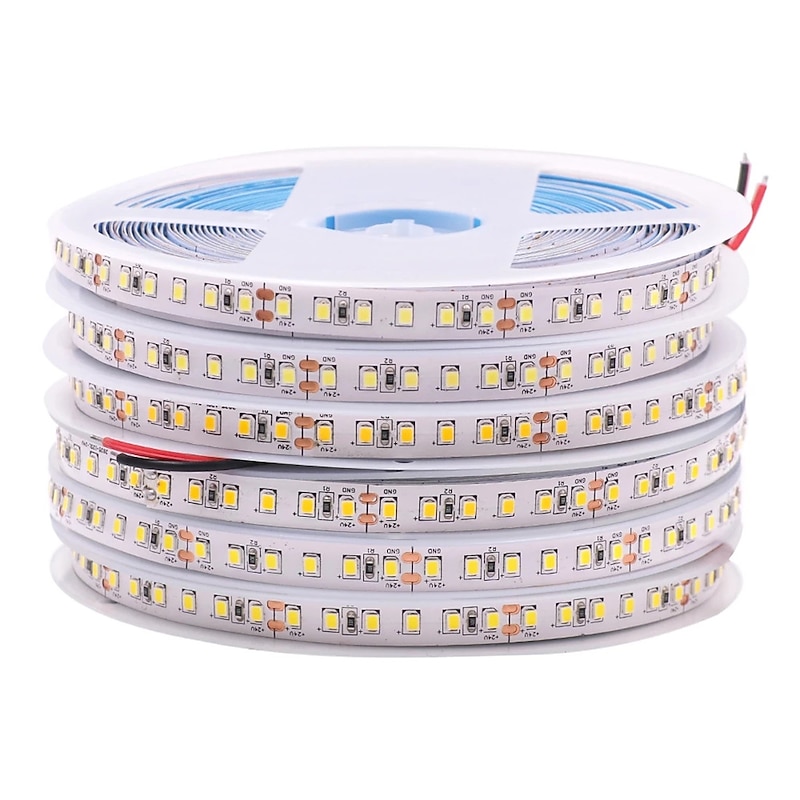 LED Strip 2835 1200LEDs High Brighter Warm White Natural White Flexible LED Rope Ribbon Tape Light Lamp 5m DC 12V3