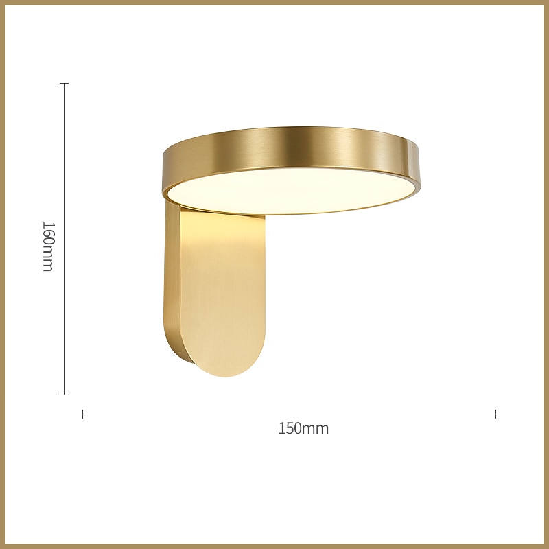 Lightinthebox LED Wall Light Bedside Lamp Living Room Bedroom Copper 110-120V 220-240V 10W3