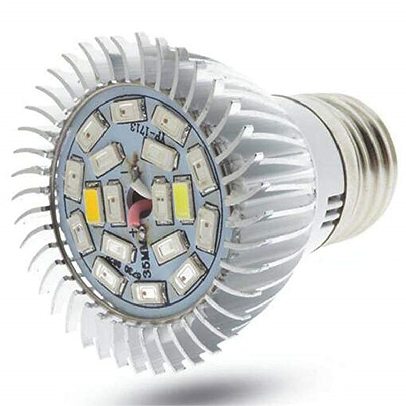 Full Spectrum LED Grow Light E27/GU10/E14 Bulb - UV Black Light & IR 28 LEDs for Greenhouse & Plant Growing Set of 4/63