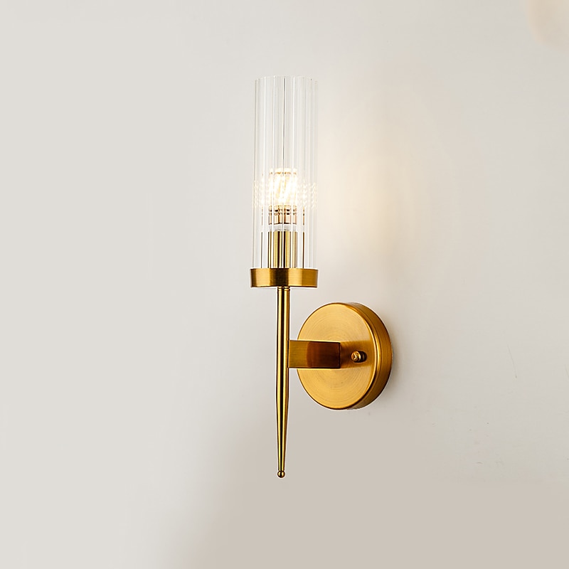 Lightinthebox LED Wall Light Matte Modern Nordic Gold Glass Wall Sconces Bedroom Dining Room Iron Wall Light 110-120V 220-240V4