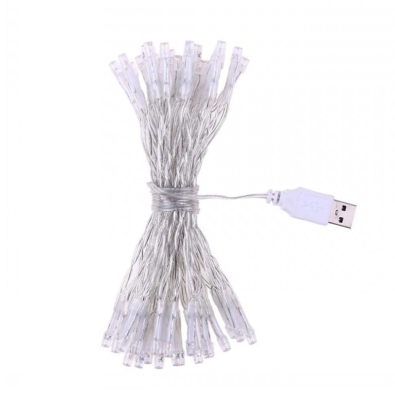Elegant Wedding Reception Party LED String Lights USB Powered Warm White Multi Color Christmas Wedding Decoration 3m 6m 10m2