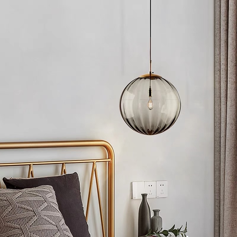 LED Pendant Light Bedside Light Glass Globe Design Modern 15 cm Lantern Desgin Metal Electroplated Modern Artistic 110-120V 220-240V2