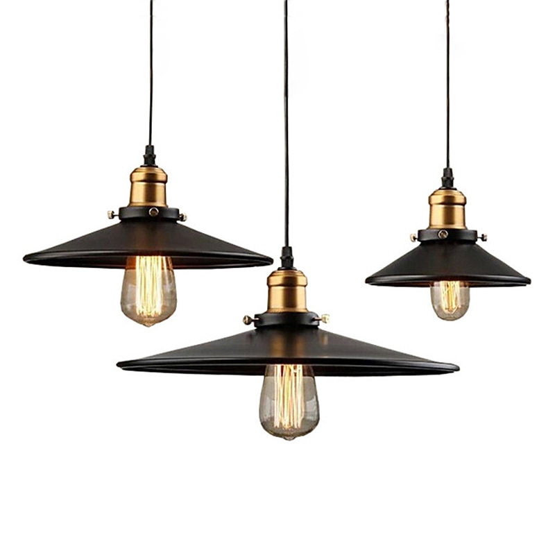 LED Pendant Light 22 cm Single Design Pendant Light Metal Painted Finishes Traditional / Classic Nordic Style 110-240 V4