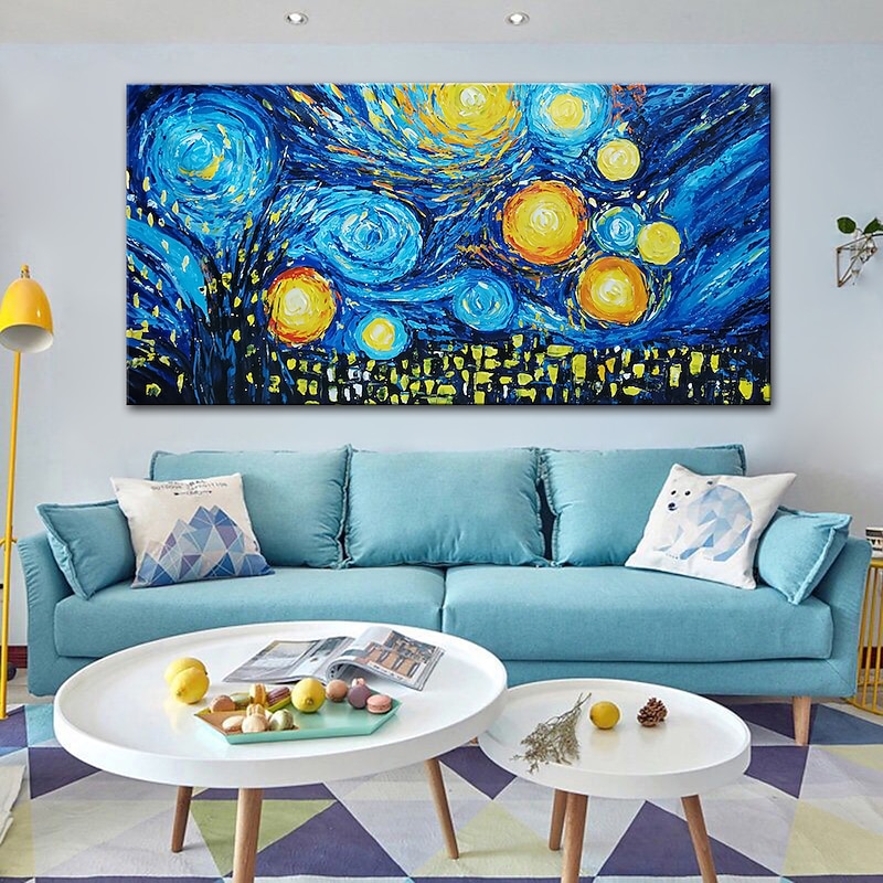 Famous Oil Painting Handmade Hand Painted Wall Art Starry Sky Home Decoration Decor Rolled Canvas No Frame Unstretched