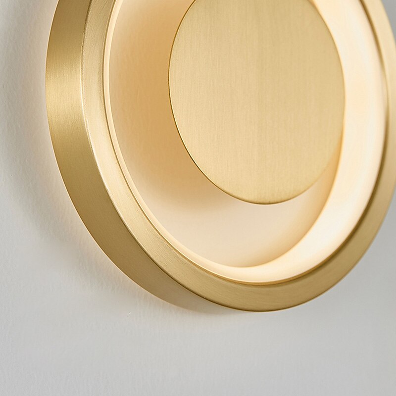 Lightinthebox LED Wall Light Bedside Lamp Modern Nordic Gold Living Room Bedroom Copper Wall Light 110-120V 220-240V 10W4